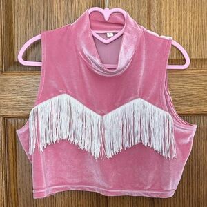 Fashion Brand Company Velvet Fringe Top